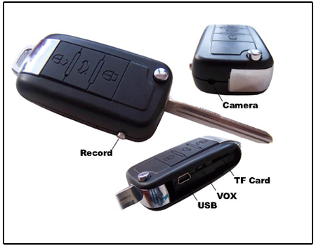 Spy Keychain With Sony Camera (HD)
