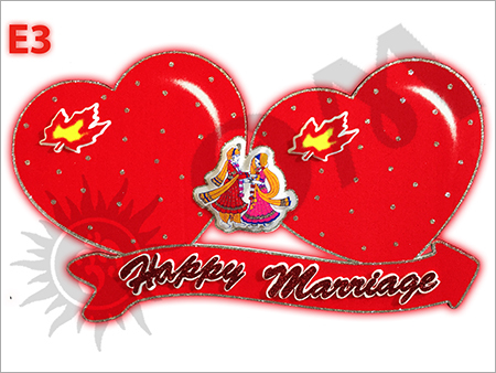 Thermocol Marriage Decoration Heart