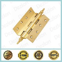 Brass Cranked Hinges with Crown