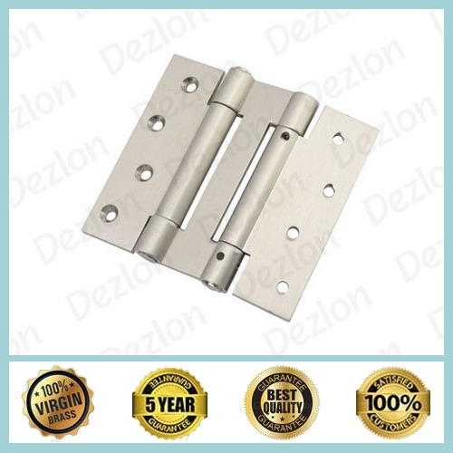 Silver Brass Double Action Spring Hinges