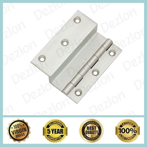 Silver Brass L Hinges