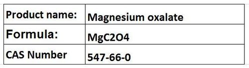 Magnesium oxalate
