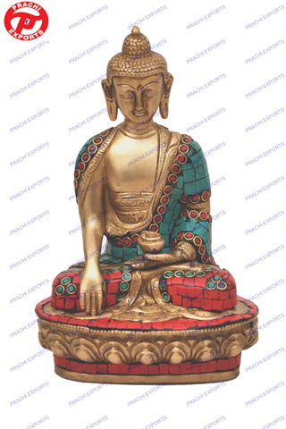 Buddha Sitting Sakyamuni W/ Stone Work