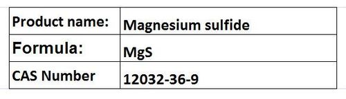 Magnesium Sulfide - White Crystalline Formula MgS Melting Point 2000Â°C | High Purity Fine Powder Industrial Grade