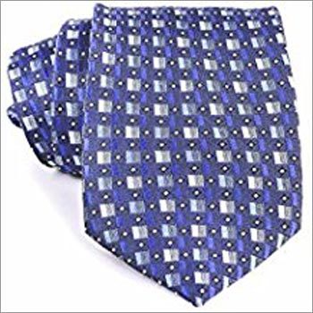Blue With Box Design Necktie