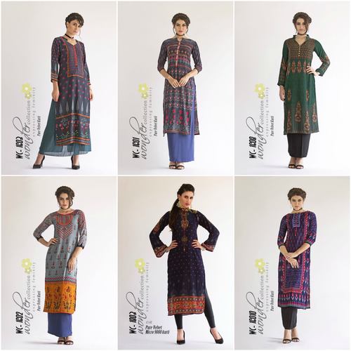 Digi Mirco Velvet Kurti