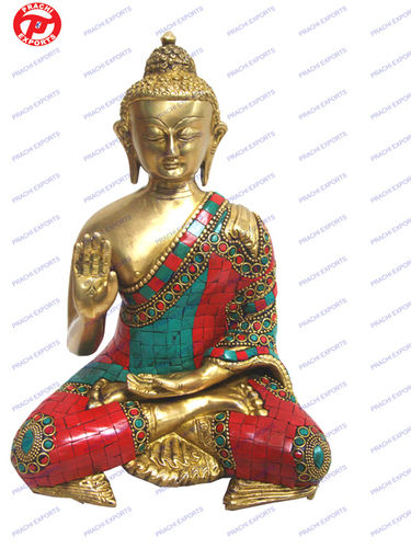 Fireproof Standard Buddha B Hand W/Out Base W  Stone Work