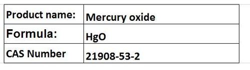 Mercury oxide