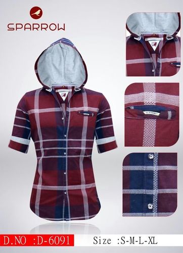 Cotton Men'S Hooodeed Shirt