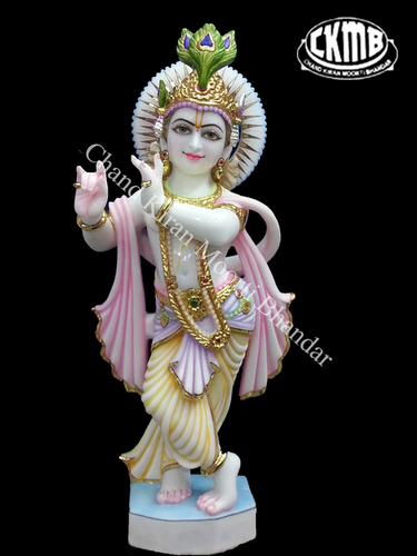 Painting Krishan Statue