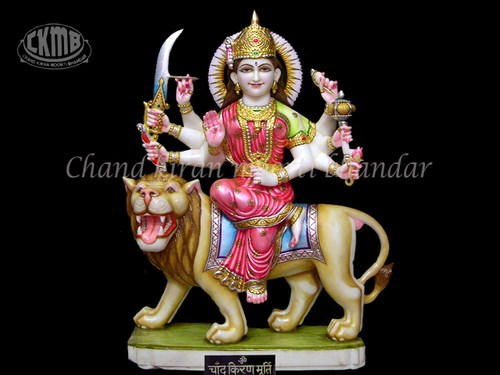 Marble Durga Mata Statue