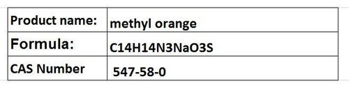 Methyl Orange - Orange Powder CAS 547-58-0 | pH Indicator Sharp Endpoint Clear Color Change