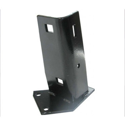 Foot Rest Rear - Steel, Powder Coated Black, Pre-Drilled Mounting Holes, Durable Stable Support