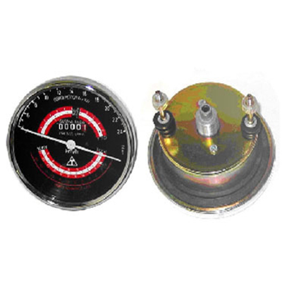 KPH Tractormeter - Metal, 110mm Diameter, Red, Analog Display, Clockwise/Anti-Clockwise Rotation, Accurate and Durable