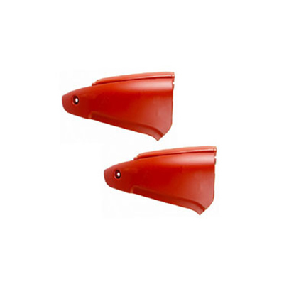 Side Panel Half - Plastic 150x75x25 mm Red, Durable Lightweight Screw Mount