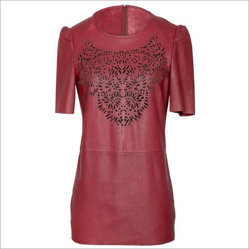 Leather Ladies Top