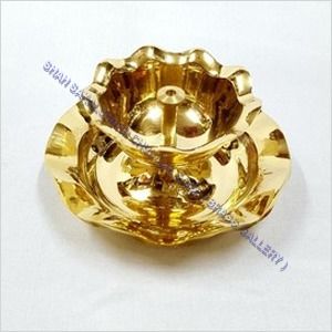 Brass Double Leher Diya