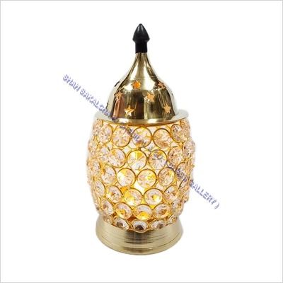 Brass Crystal Diya Ovel