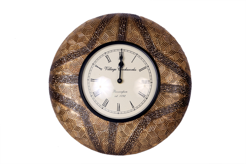 Peerless Brass Metal Wall Clock 12*12