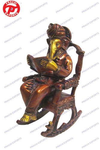 Ganesh Reading Book On Chair