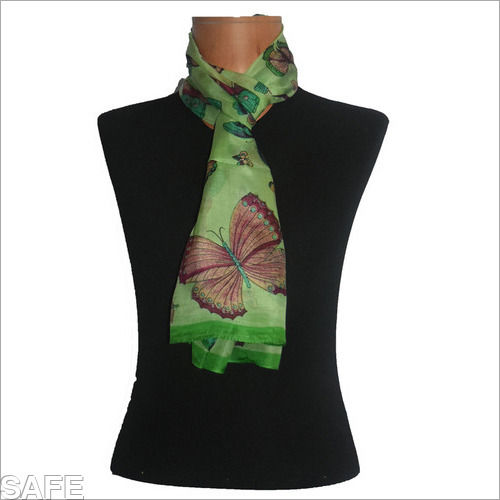 Silk Scarf Long Butterfly