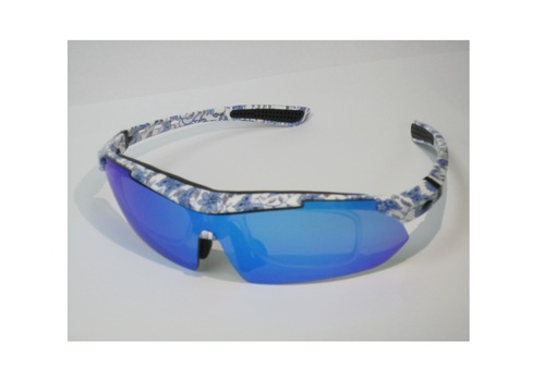 Blue Lens Sunglasses - Lightweight PC Frame, 15.5x16.5x4.5 cm | Polarized Revo Blue Lens, UV Protection, Stylish Flower & Butterfly Pattern, Perfect for Outdoor Activities