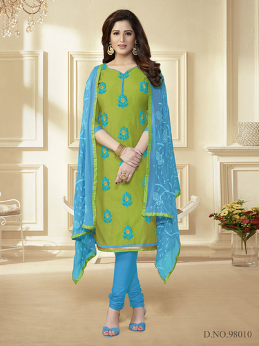 Green Trendy Dress Material