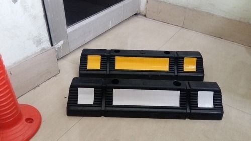 Black And Yellow Rubber Car Stoper