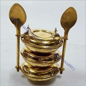 Metal Brass Spoon Tiffin