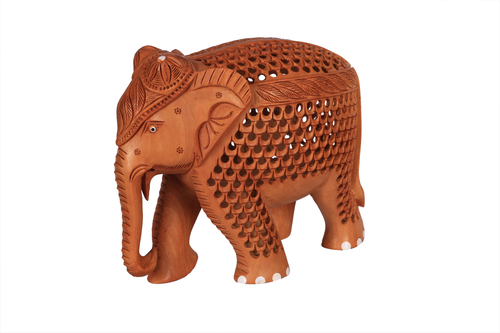 Antique Elephant Jali Special Wood 6' Size: 6"