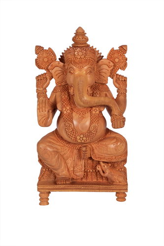 Religious Unique Ganesh Special Singhasan Wood