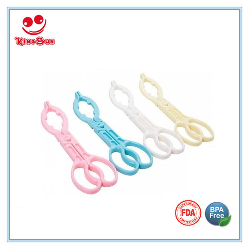 Pink Multi Functional Plastic Baby Feeding Bottle Tong