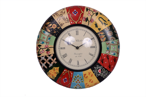 Antique Colourfull Wall Clock 12*12