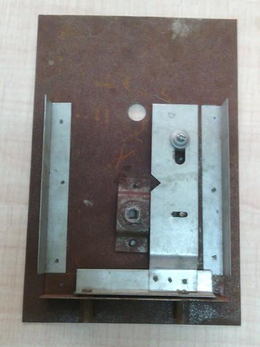 Almirah Locker Plate - Steel, 12x8 inches, Powder Coated Finish | Cost-Effective, Durable, Easy Install, Reliable, Secure, Cam Lock with 4 Mounting Holes