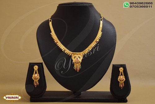 Golden Ladies Designer Necklace