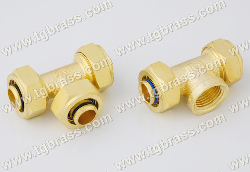 Brass Pex Fittings Tee