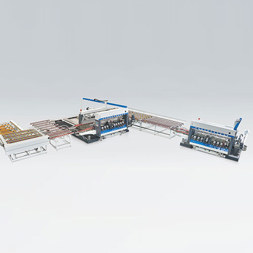 DOUBLE STRAIGHT LINE EDGING MACHINE-LINEAR TYPE AUTOMATIC TRANSFER UNIT