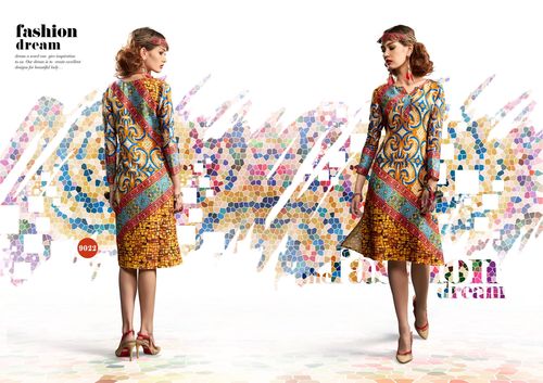 Multicolor Printed Designer Kurtis