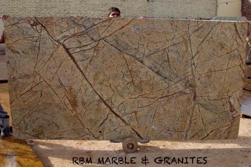 Machine-Cut Rainforest Brown Marble