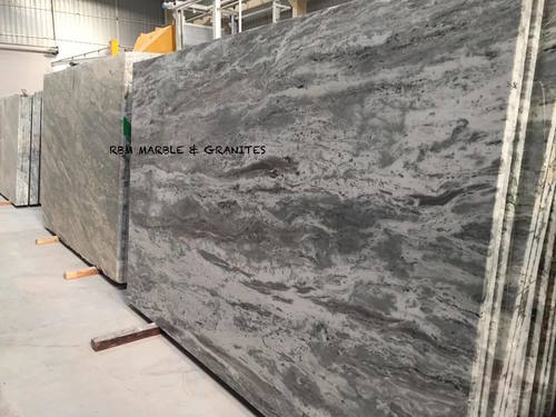 Fantasy Brown Marble - 16mm+ Thickness, Brown Iona Marble Slabs with Bush Hammered Finish | Unique Flowing Patterns, Durable Quartzite Solution