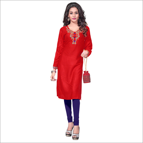 10 Colors Designer Embroidery Kurti