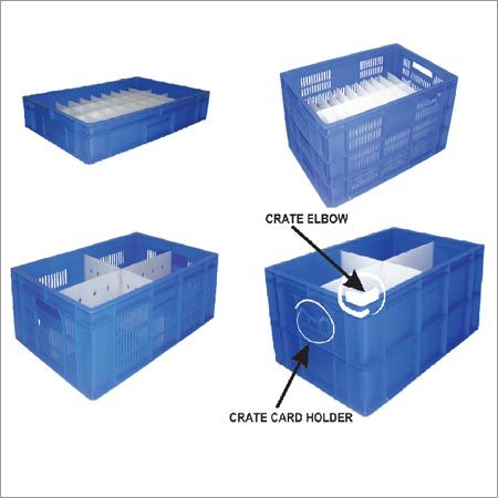 Fabrcation Crates - Plastic, 3.5 X 8.6 X 2.3 MM, Blue | 50 Weight, Versatile Crates for Storage and Organization