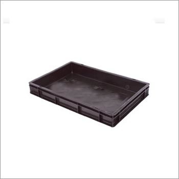 Heavy Duty Plastic Crates - PP Material, 3.5 x 8.6 x 2.3 mm, Black Color | Lightweight 50 Grams, Durable Design for Versatile Storage