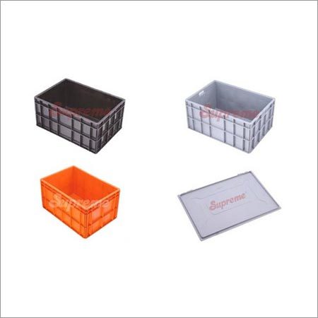 Double Wall Jumbo Crates - 3.5 x 8.6 x 2.3 mm | White and Orange Color, Lightweight at 50 Grams for Versatile Storage Solutions