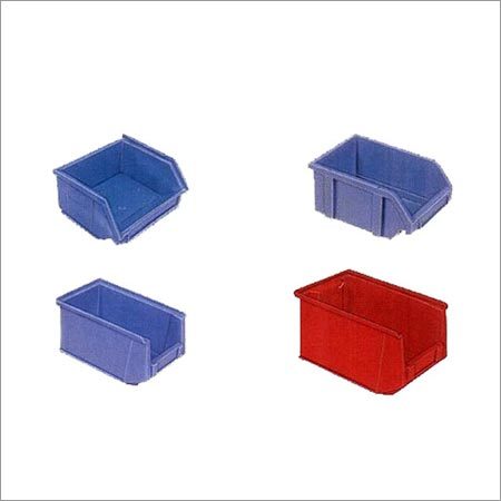 Plastic Bins - Plastic, 4.5 x 3.6 x 6.3 mm, Blue & Red | Lightweight 500 Grams, Versatile Storage Solution for Various Needs