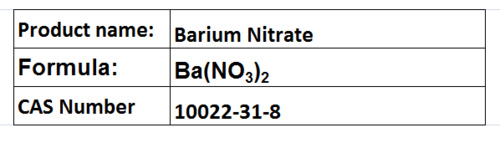 Barium Nitrate