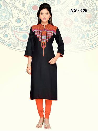 Black Ethnik Ladies Kurti