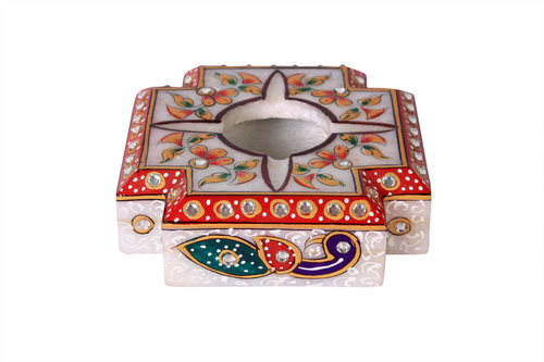 Antique Marble Estry - Marble Material 4x4 Inches | Elegant Home Decoration Piece