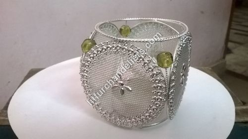 Silver And Green Metal Light