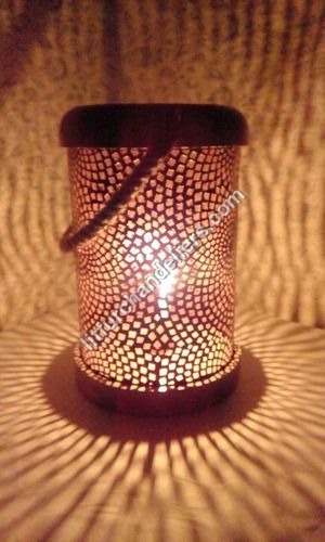 Brown Antique Candle Lanterns
